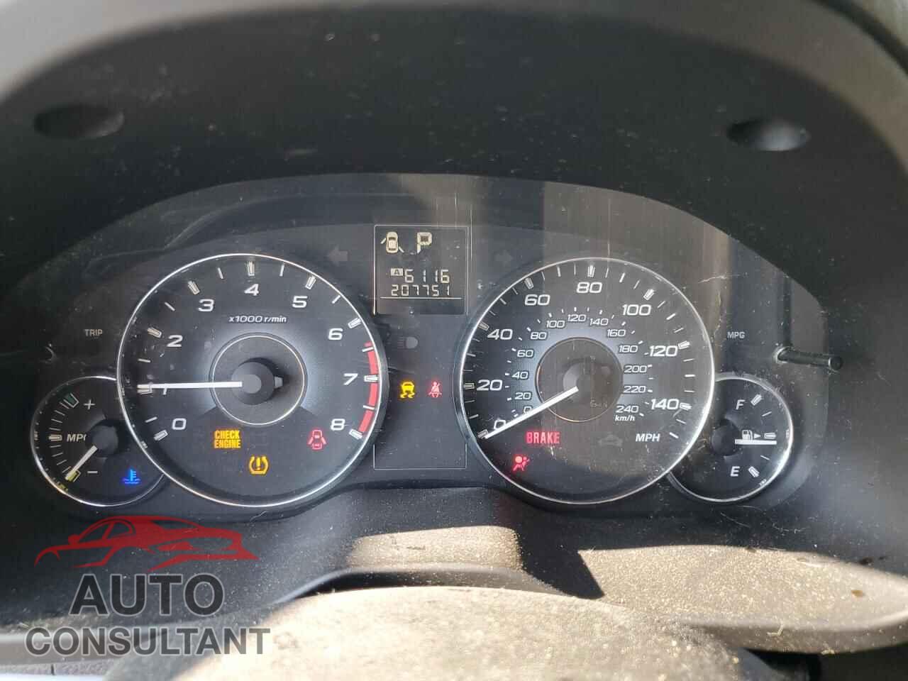 SUBARU OUTBACK 2010 - 4S4BRBCC0A3366889