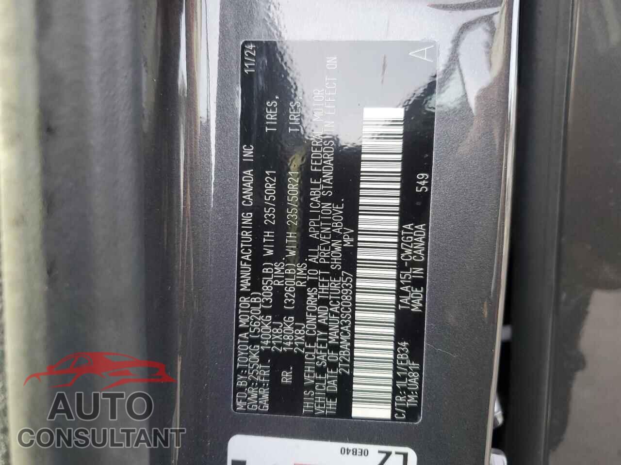 LEXUS RX350 2025 - 2T2BAMCA3SC089357