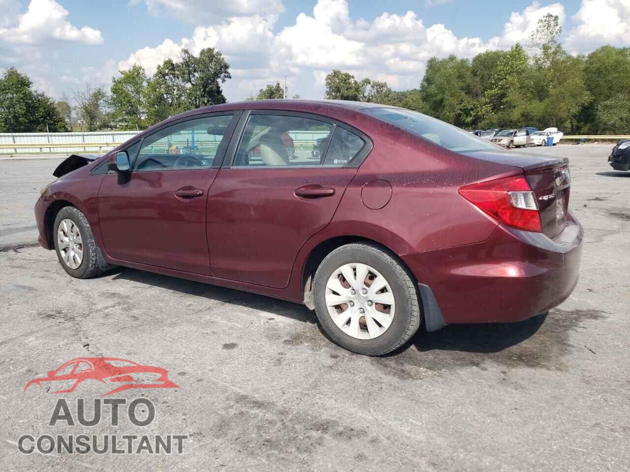 HONDA CIVIC 2012 - 2HGFB2F52CH596409