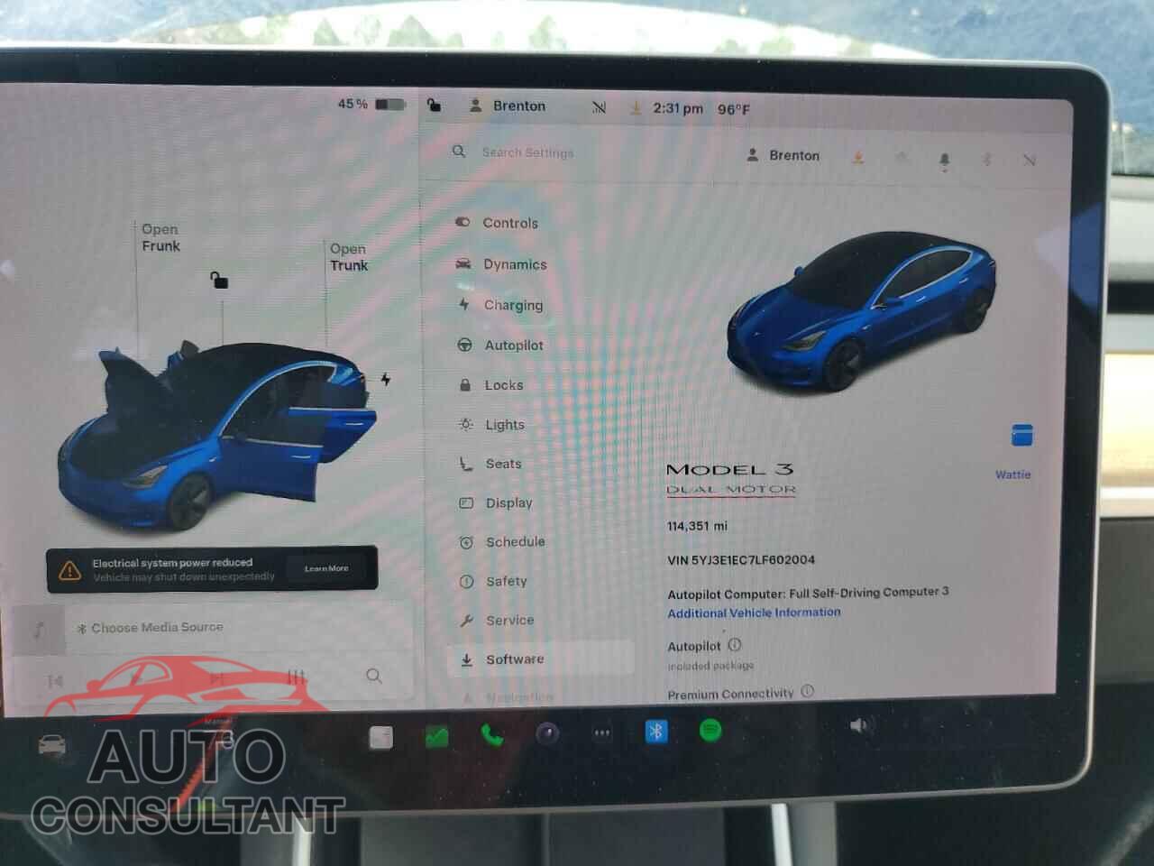 TESLA MODEL 3 2020 - 5YJ3E1EC7LF602004