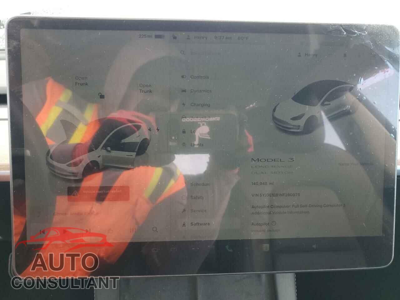 TESLA MODEL 3 2022 - 5YJ3E1EB1NF260978