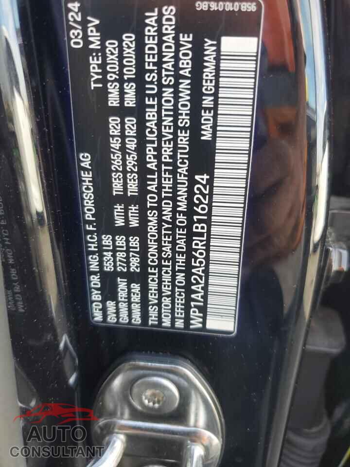 PORSCHE MACAN BASE 2024 - WP1AA2A56RLB16224