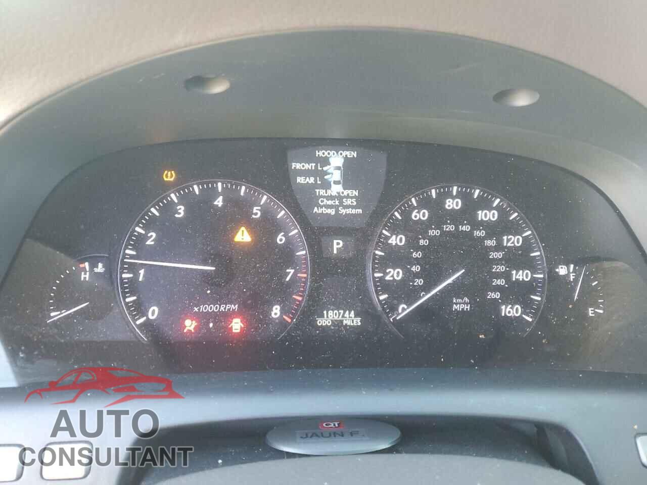 LEXUS LS460 2010 - JTHBL5EF6A5094415