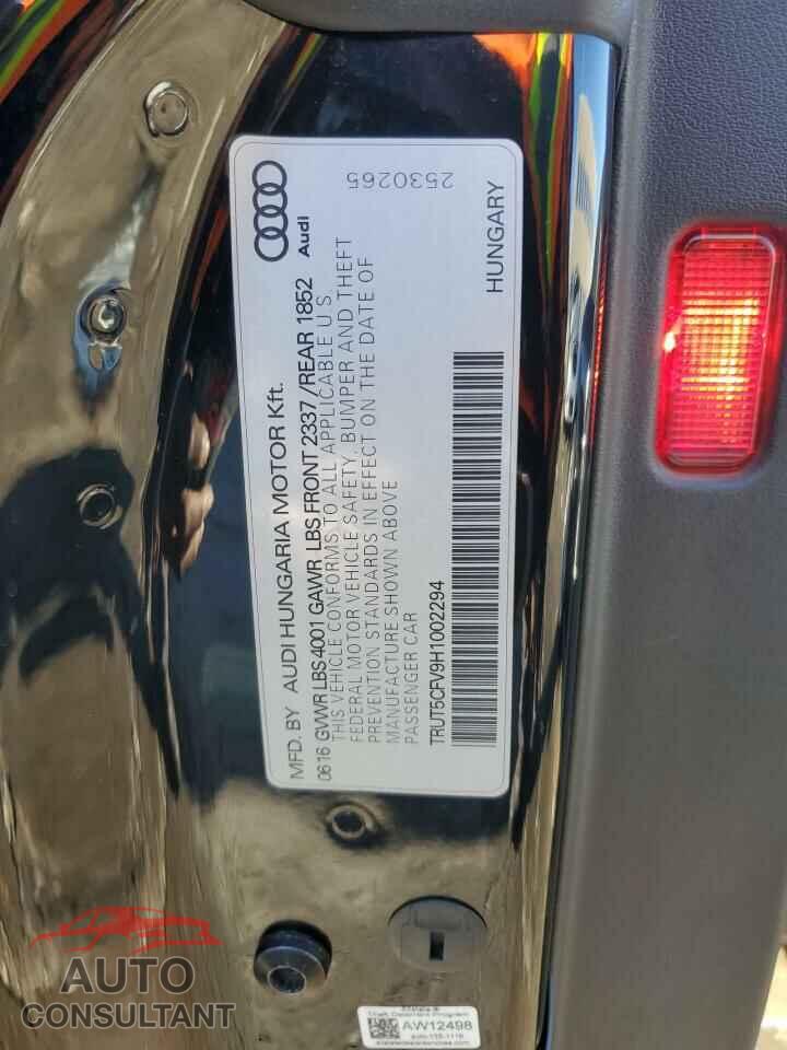 AUDI TT 2017 - TRUT5CFV9H1002294