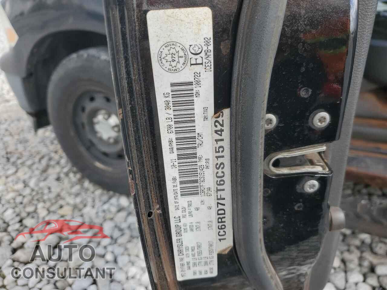 DODGE RAM 1500 2012 - 1C6RD7FT6CS151429