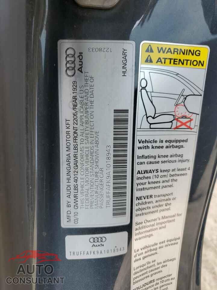 AUDI TT 2010 - TRUFFAFK9A1018943