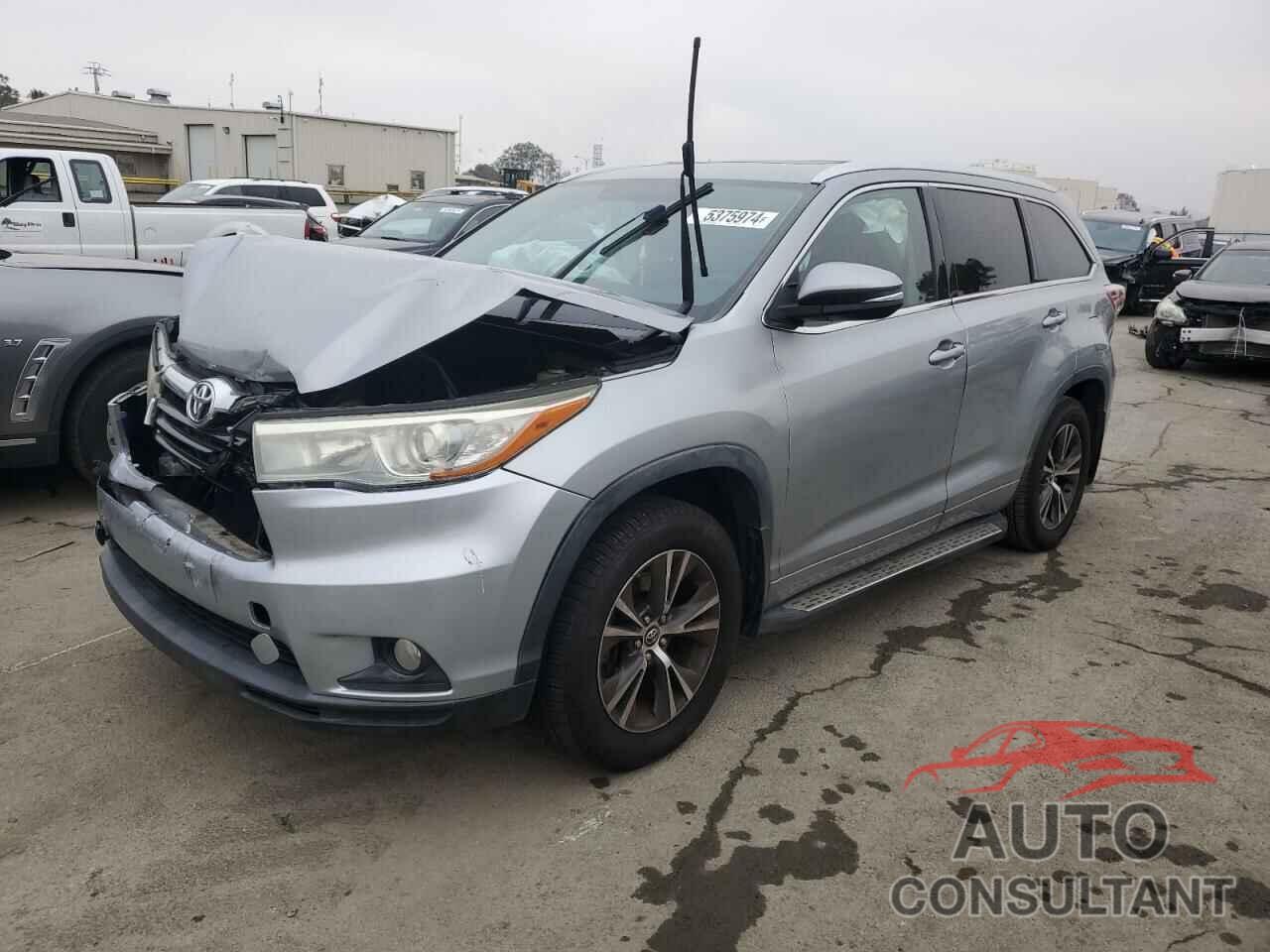 TOYOTA HIGHLANDER 2016 - 5TDJKRFH4GS285759