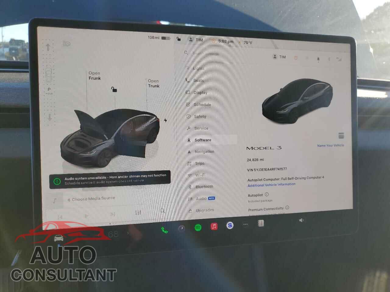 TESLA MODEL 3 2024 - 5YJ3E1EA4RF741577