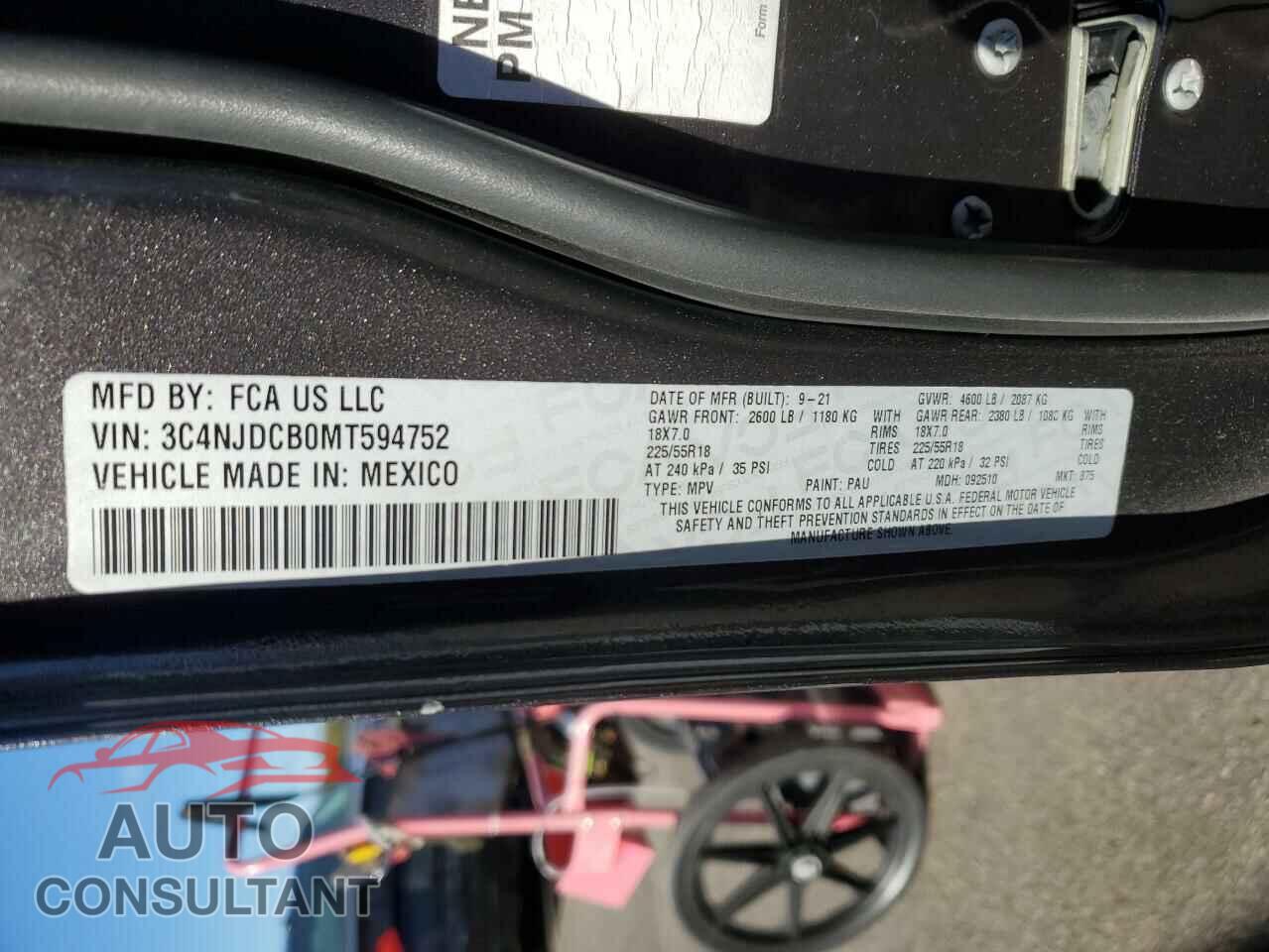 JEEP COMPASS 2021 - 3C4NJDCB0MT594752