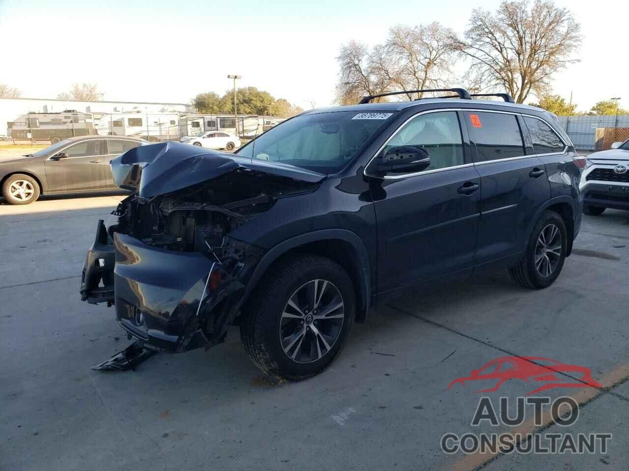 TOYOTA HIGHLANDER 2016 - 5TDJKRFH1GS277487