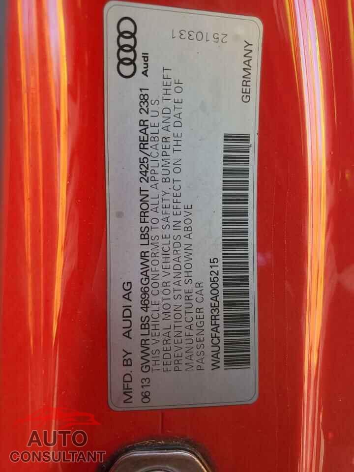 AUDI A5 2014 - WAUCFAFR3EA005215