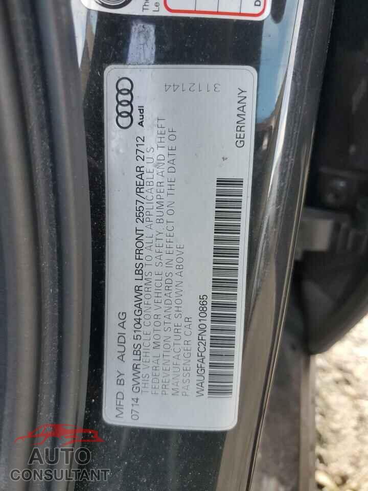AUDI A6 2015 - WAUGFAFC2FN010865