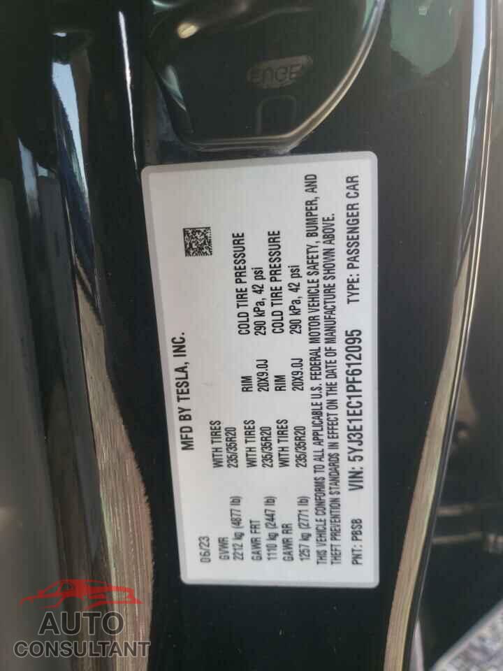 TESLA MODEL 3 2023 - 5YJ3E1EC1PF612095