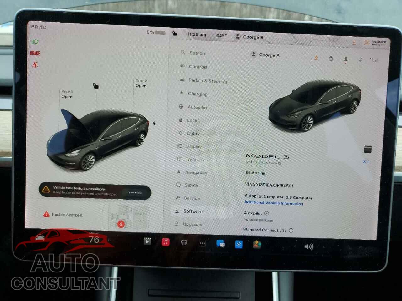 TESLA MODEL 3 2018 - 5YJ3E1EAXJF154501