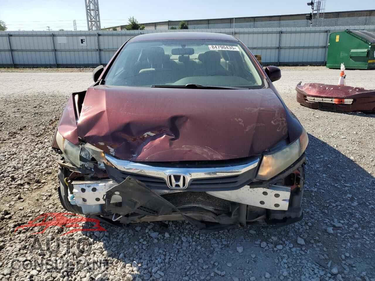 HONDA CIVIC 2012 - 19XFB2F55CE098103
