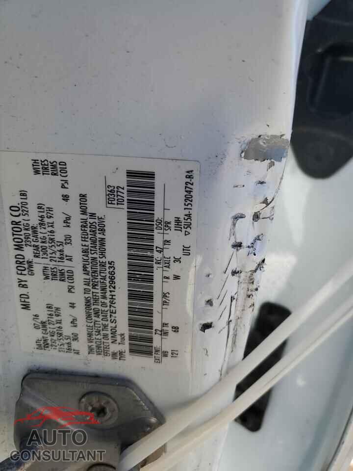 FORD TRANSIT 2017 - NM0LS7E76H1296635