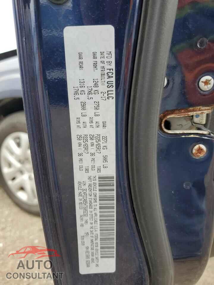 DODGE JOURNEY 2017 - 3C4PDCAB5HT605232