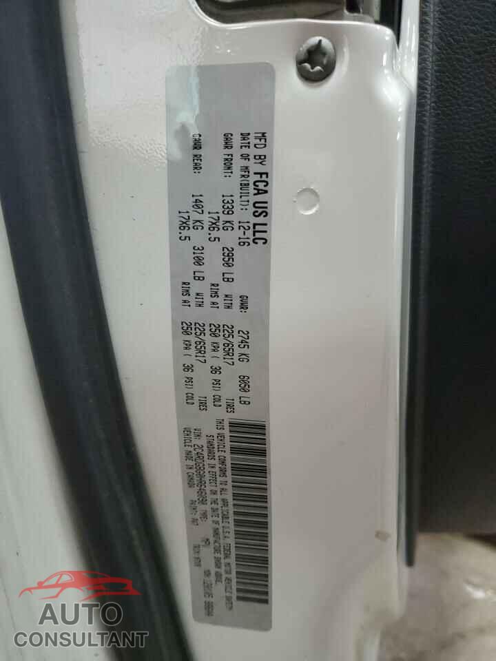 DODGE CARAVAN 2017 - 2C4RDGBG0HR646090