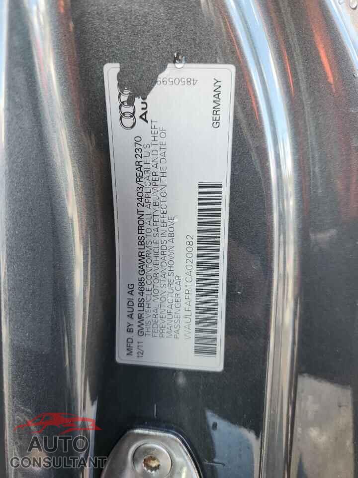 AUDI A5 2012 - WAULFAFR1CA020082