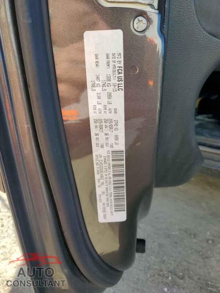 DODGE CARAVAN 2016 - 2C4RDGEG0GR140642