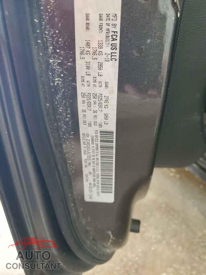 DODGE CARAVAN 2018 - 2C4RDGBG9JR215219