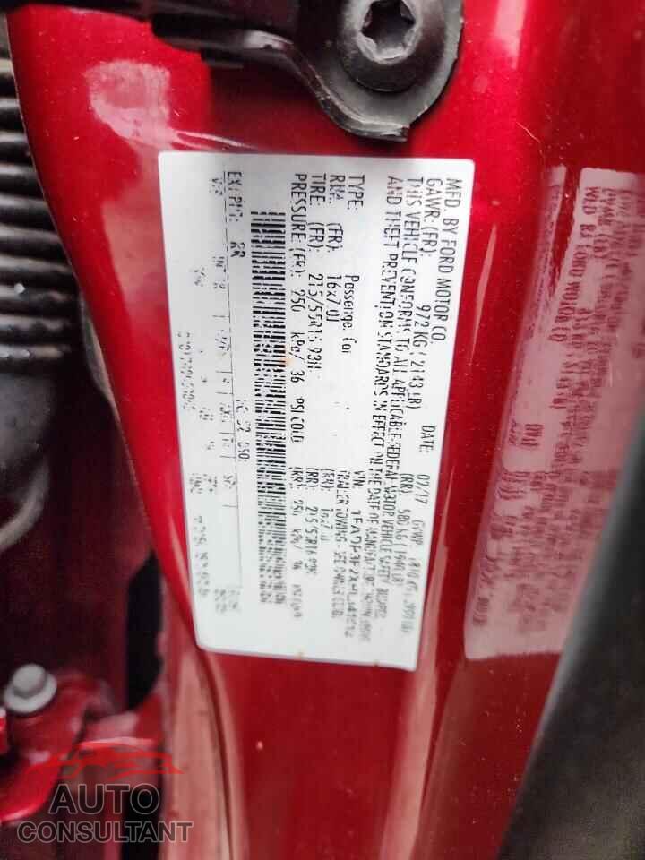 FORD FOCUS 2017 - 1FADP3F2XHL341512