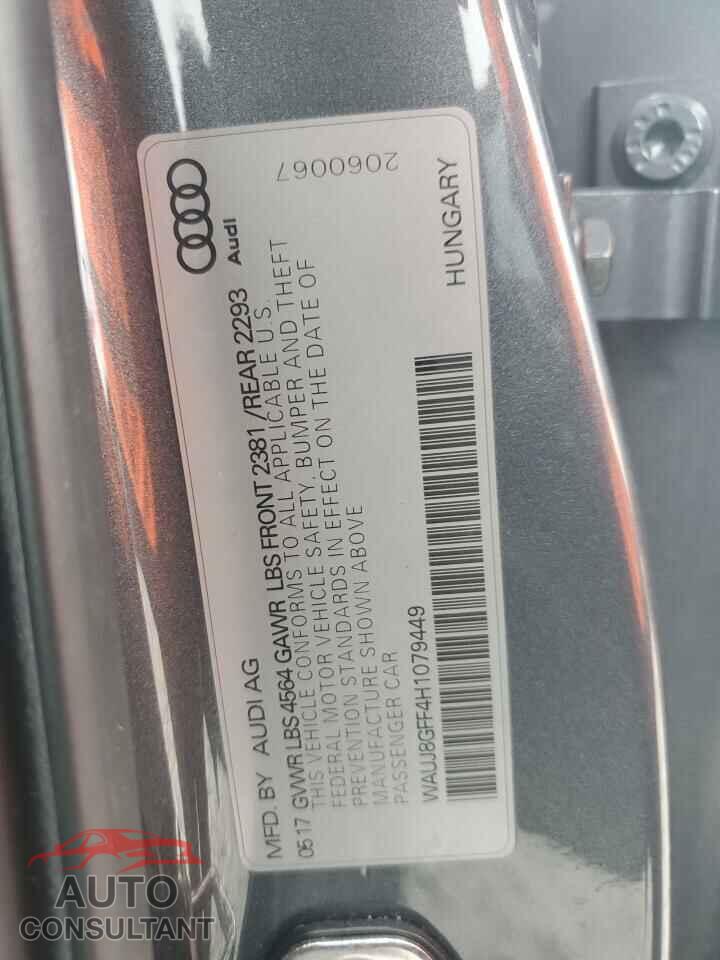 AUDI A3 2017 - WAUJ8GFF4H1079449