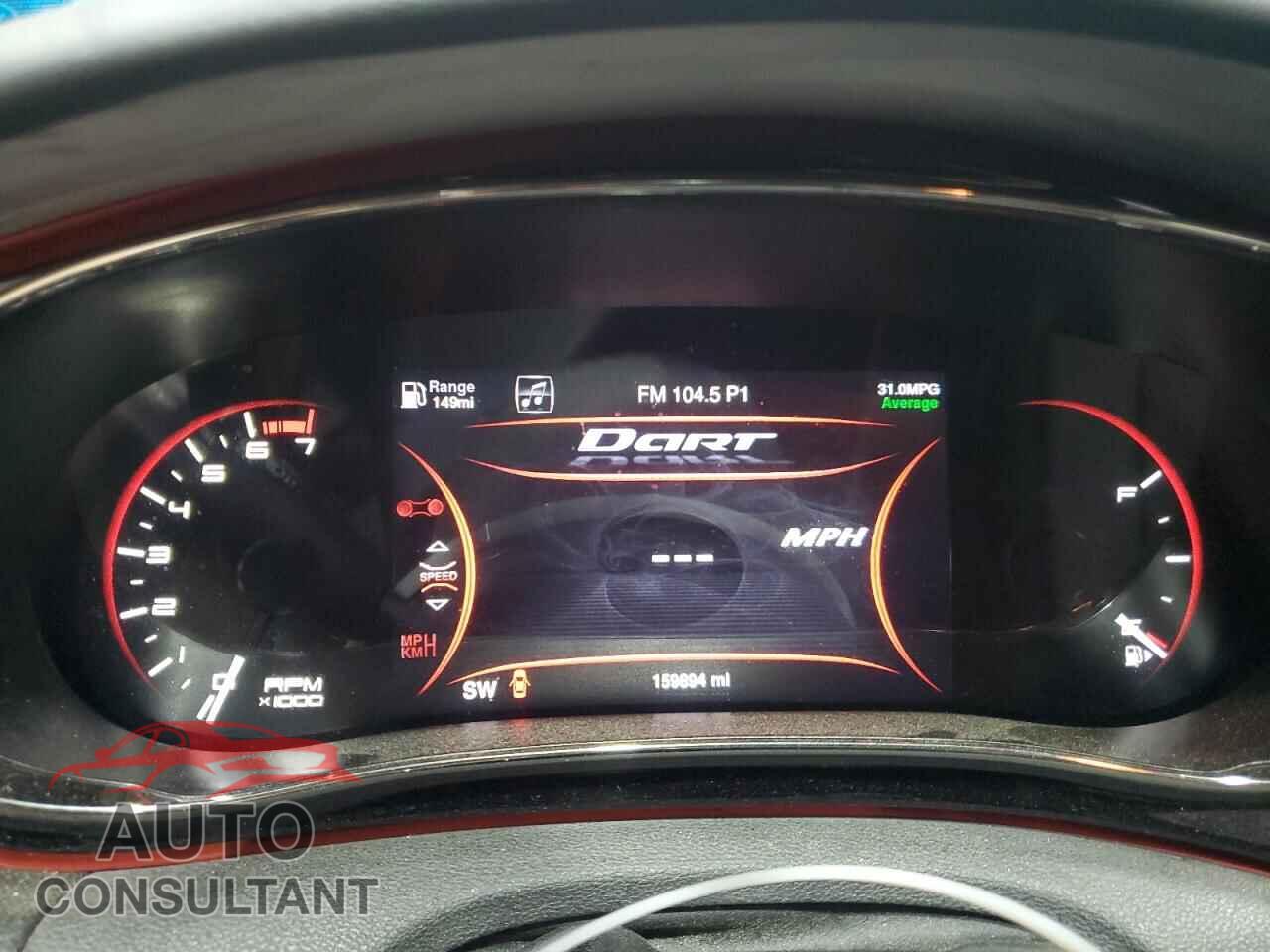 DODGE DART 2016 - 1C3CDFEB5GD680340