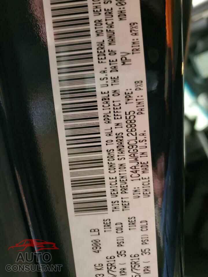 JEEP WRANGLER 2012 - 1C4AJWAG9CL268855