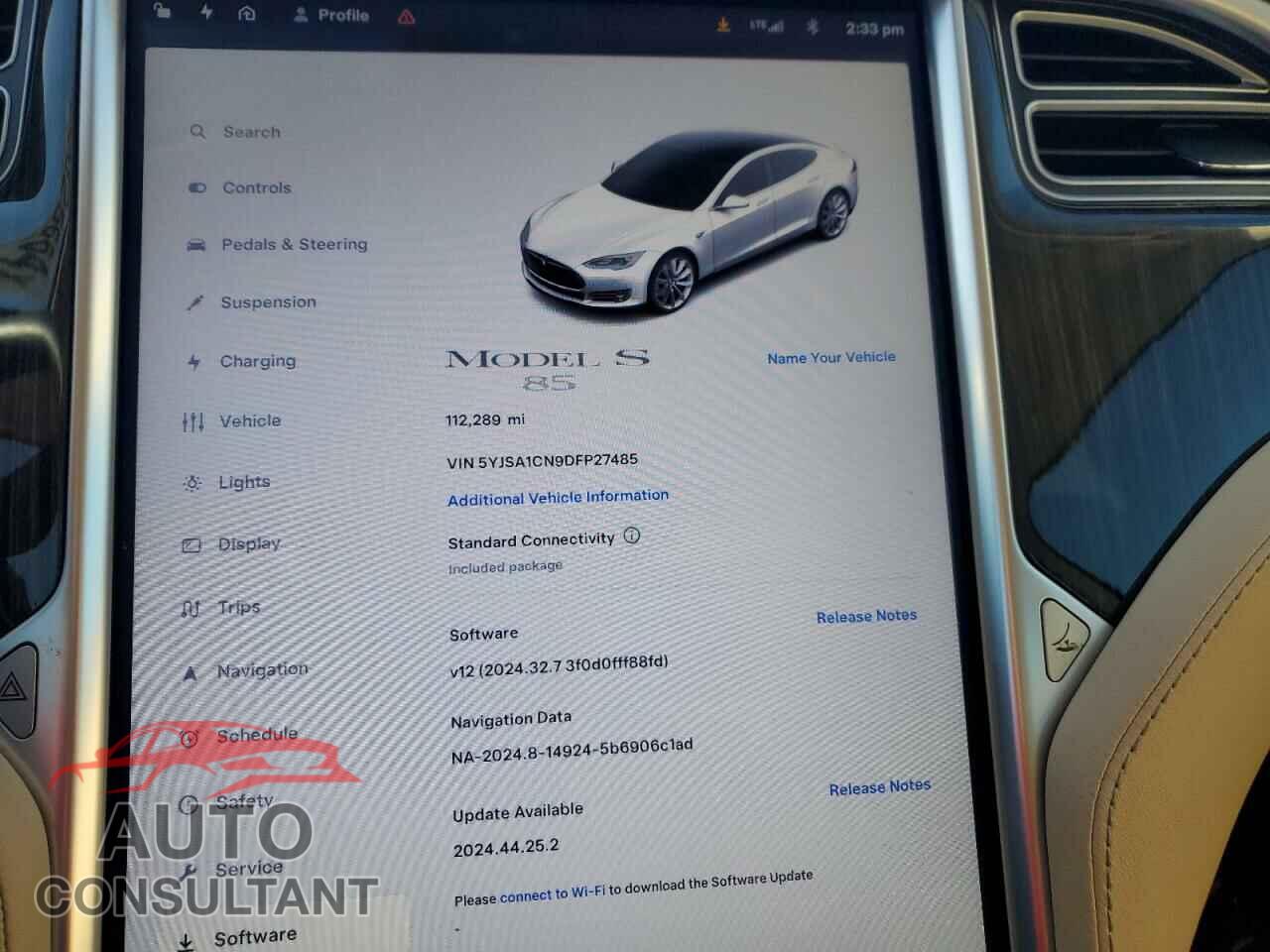 TESLA MODEL S 2013 - 5YJSA1CN9DFP27485