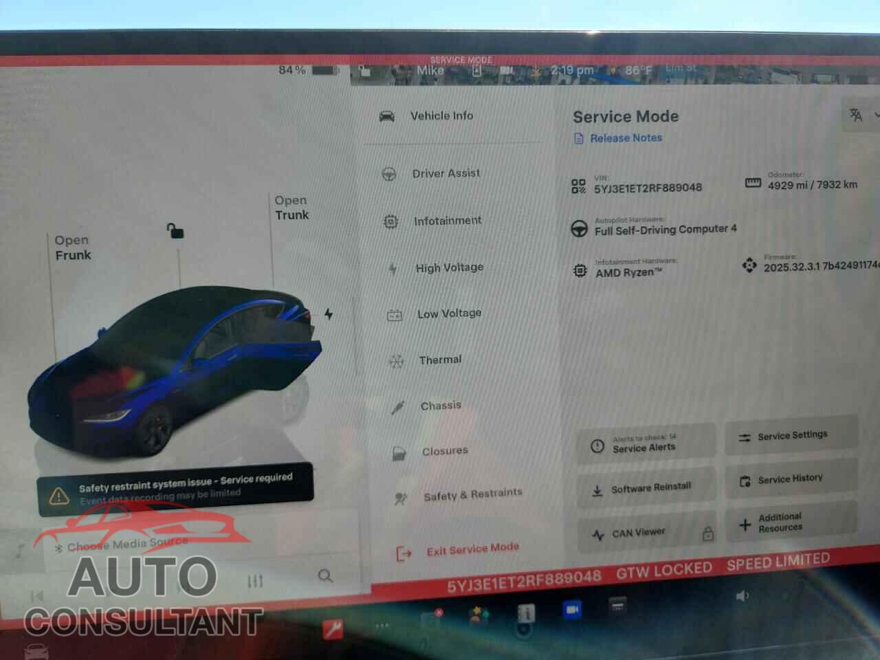 TESLA MODEL 3 2024 - 5YJ3E1ET2RF889048