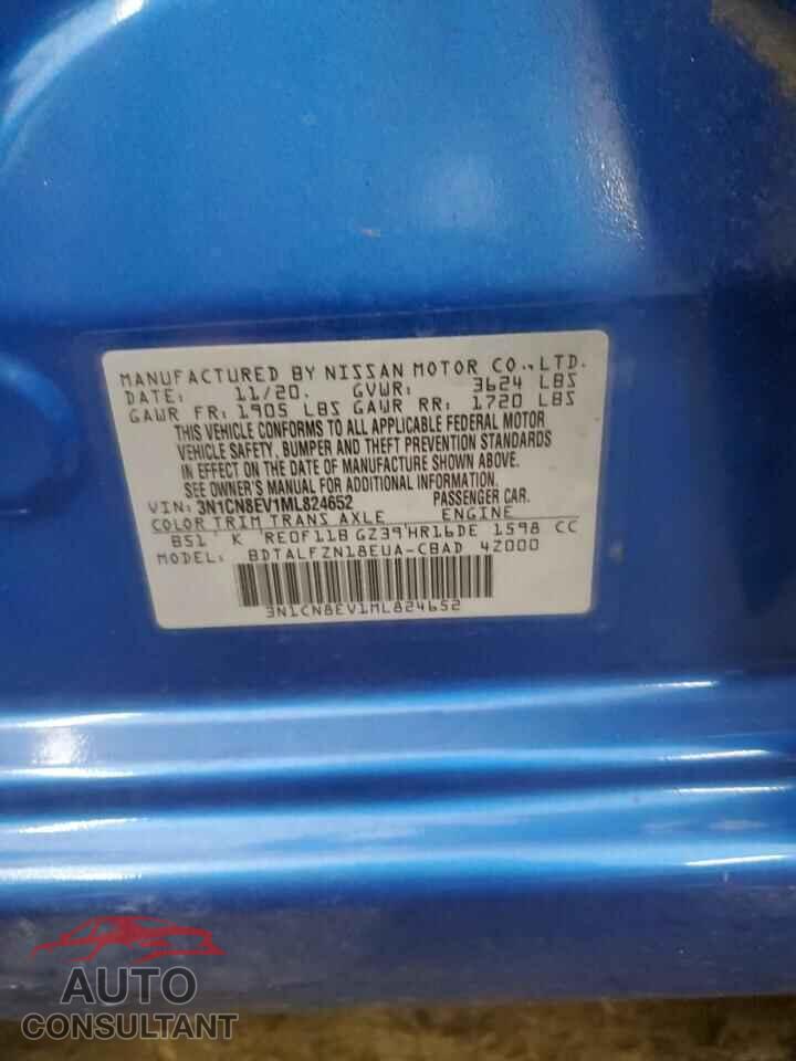 NISSAN VERSA 2021 - 3N1CN8EV1ML824652