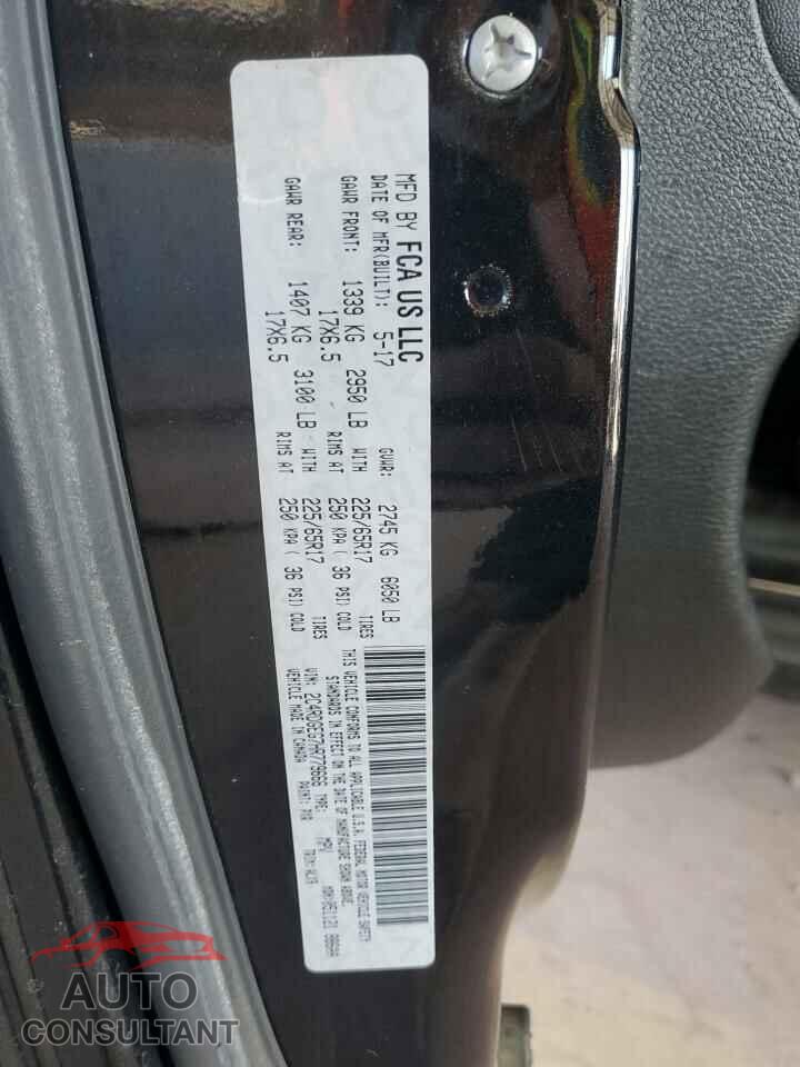 DODGE CARAVAN 2017 - 2C4RDGEG7HR779666