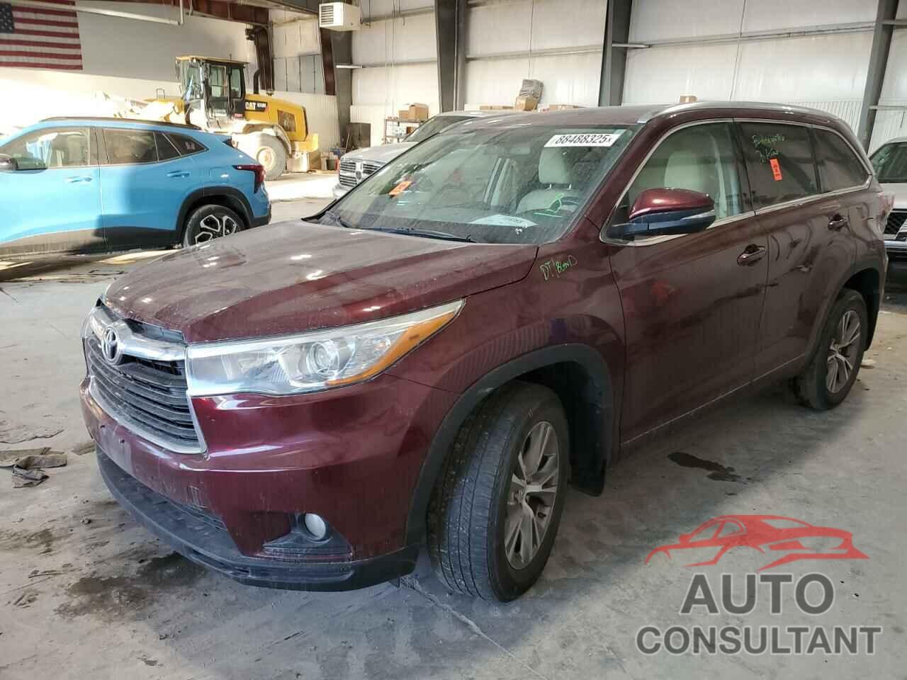 TOYOTA HIGHLANDER 2015 - 5TDJKRFH6FS194216