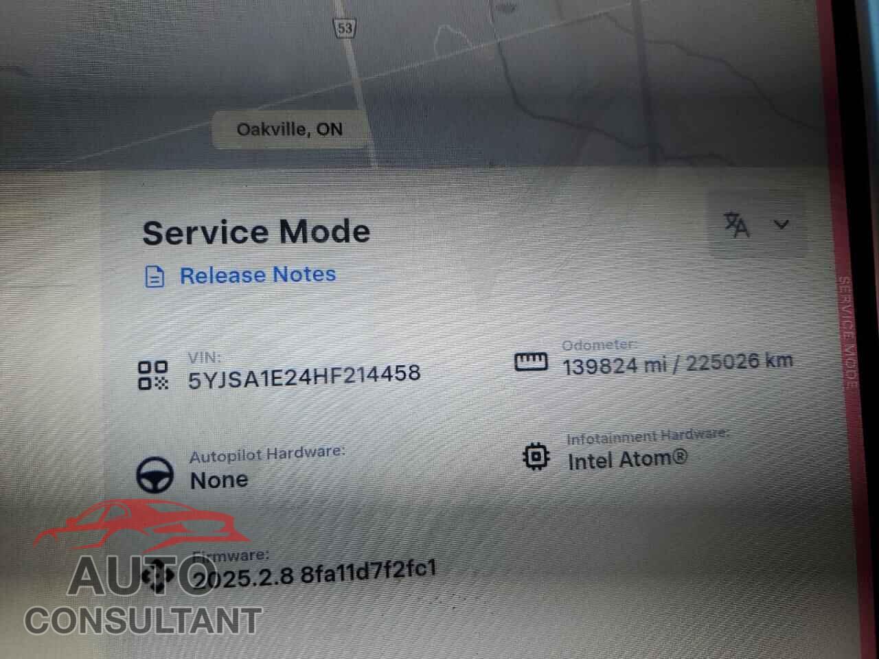 TESLA MODEL S 2017 - 5YJSA1E24HF214458