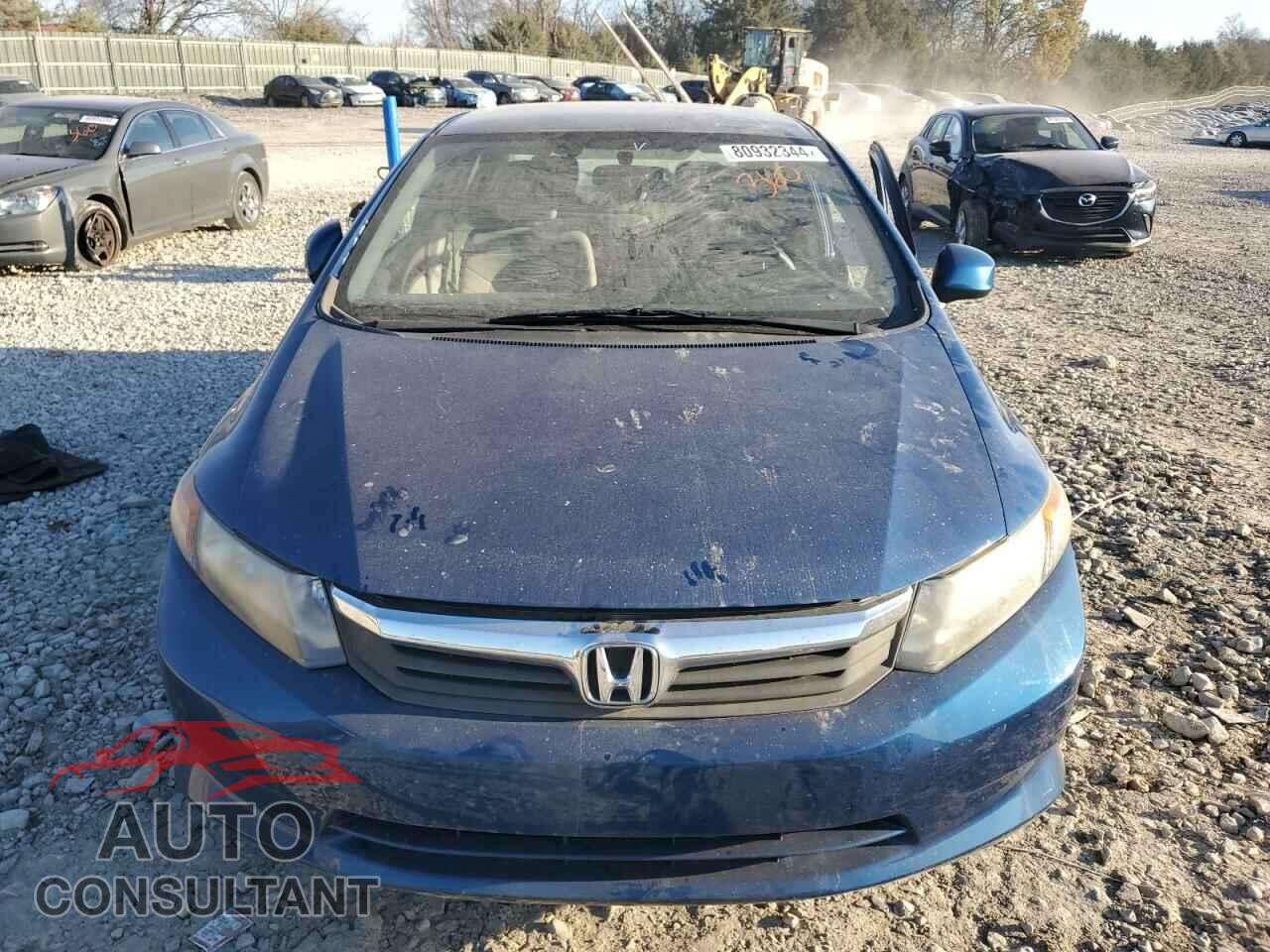 HONDA CIVIC 2012 - 19XFB2F55CE062993