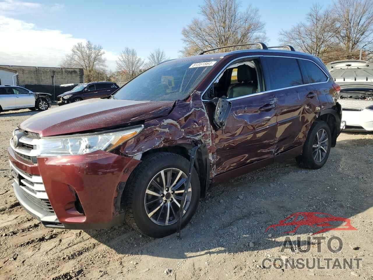 TOYOTA HIGHLANDER 2017 - 5TDJZRFH7HS411660