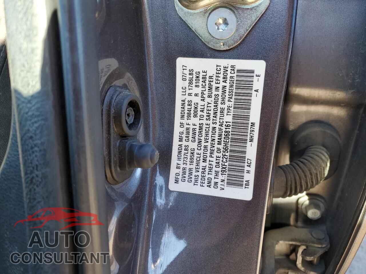 HONDA CIVIC 2017 - 19XFC2F56HE068161