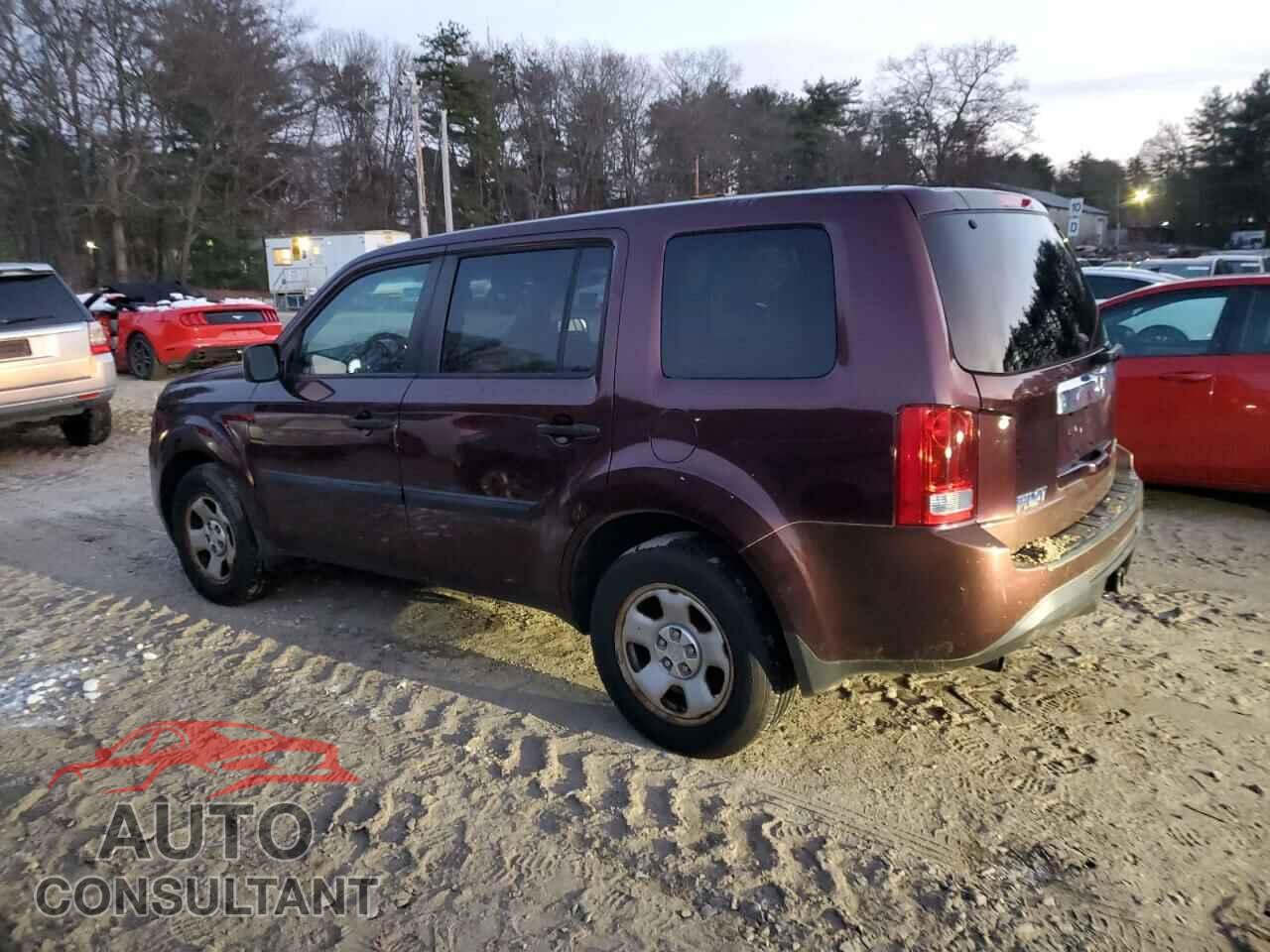 HONDA PILOT 2013 - 5FNYF4H23DB049361