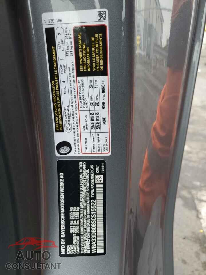 BMW 4 SERIES 2025 - WBA33DB08SCS15522