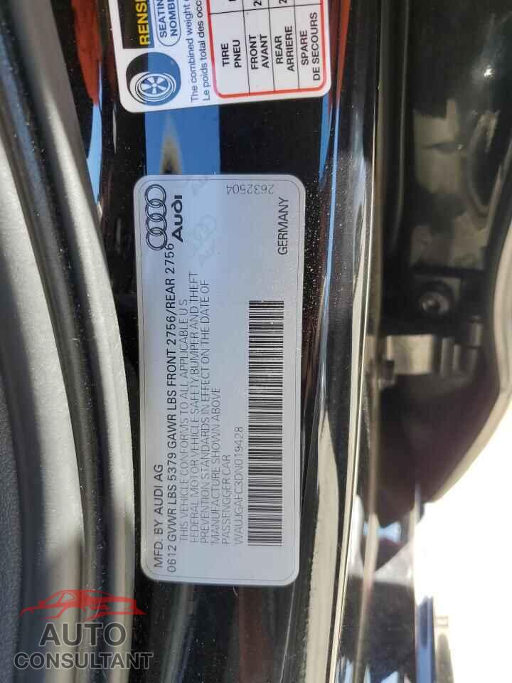 AUDI A6 2013 - WAUJGAFC3DN019428