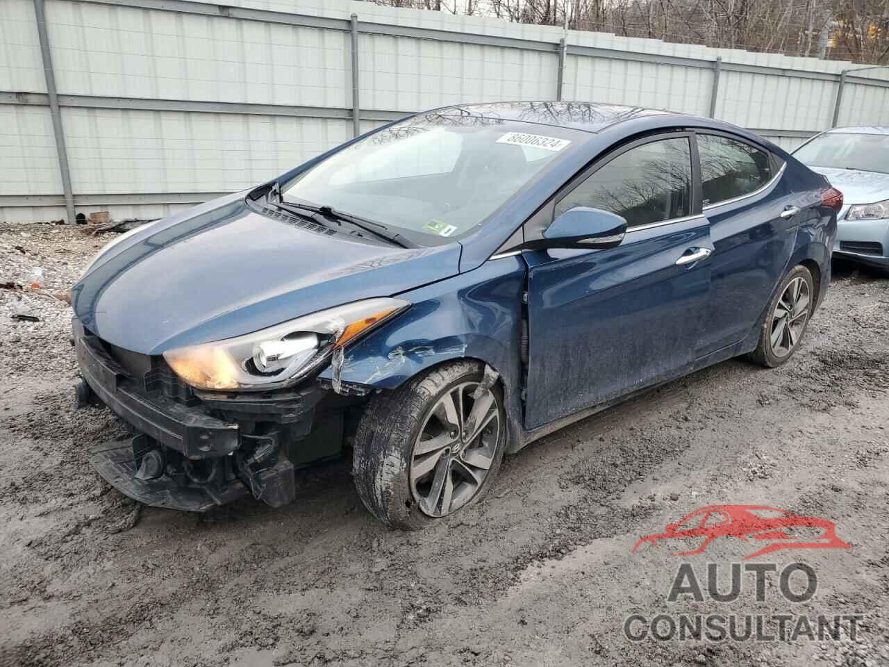 HYUNDAI ELANTRA 2014 - KMHDH4AE7EU110017