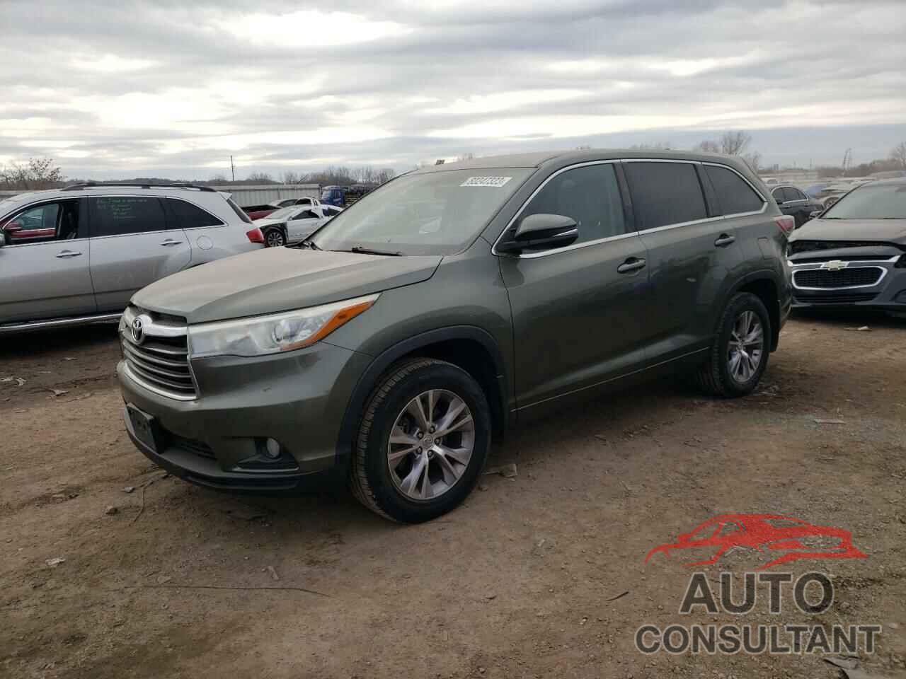 TOYOTA HIGHLANDER 2015 - 5TDBKRFH7FS094954