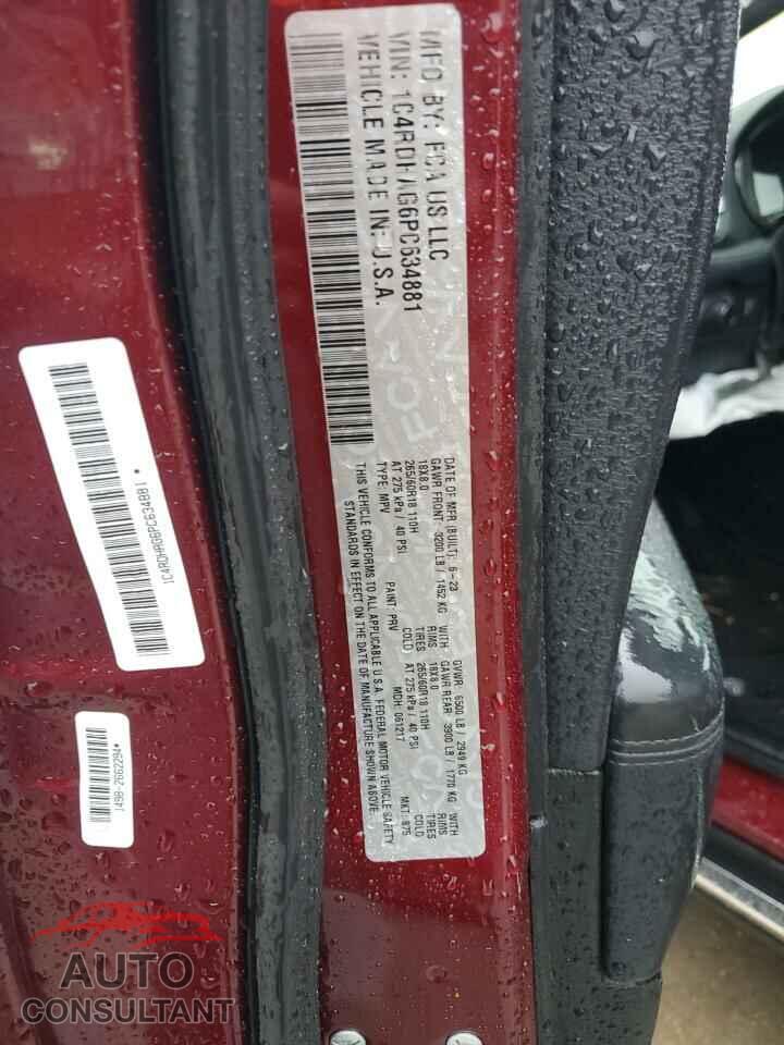 DODGE DURANGO 2023 - 1C4RDHAG6PC634881