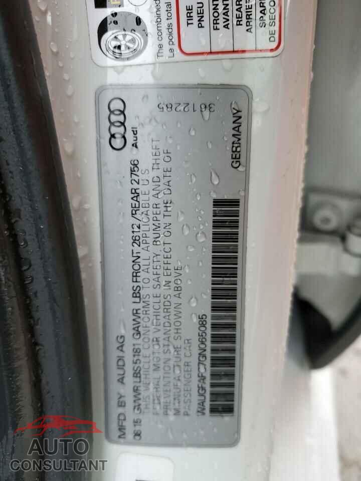 AUDI A6 2016 - WAUGFAFC7GN065085