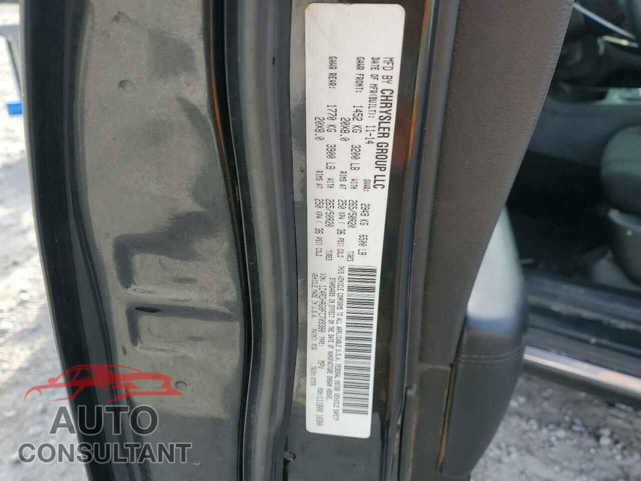 DODGE DURANGO 2015 - 1C4RDHAG0FC709380