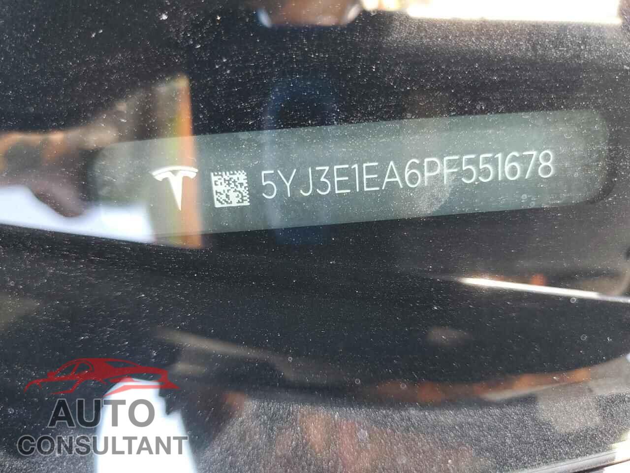 TESLA MODEL 3 2023 - 5YJ3E1EA6PF551678