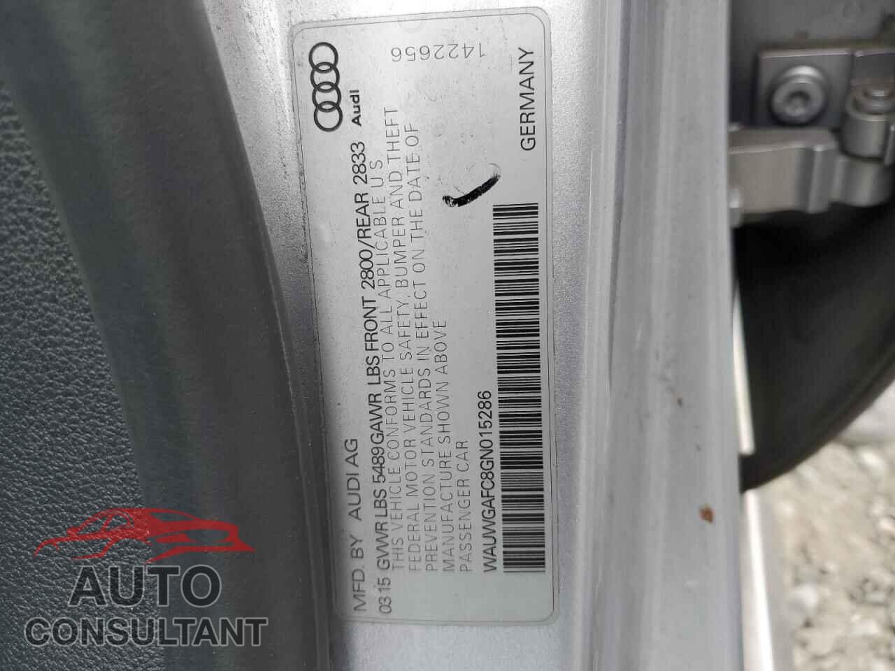 AUDI A7 2016 - WAUWGAFC8GN015286