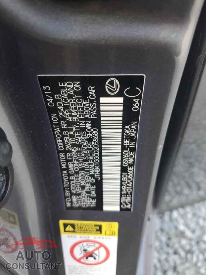 LEXUS ES350 2013 - JTHBK1GG0D2058680