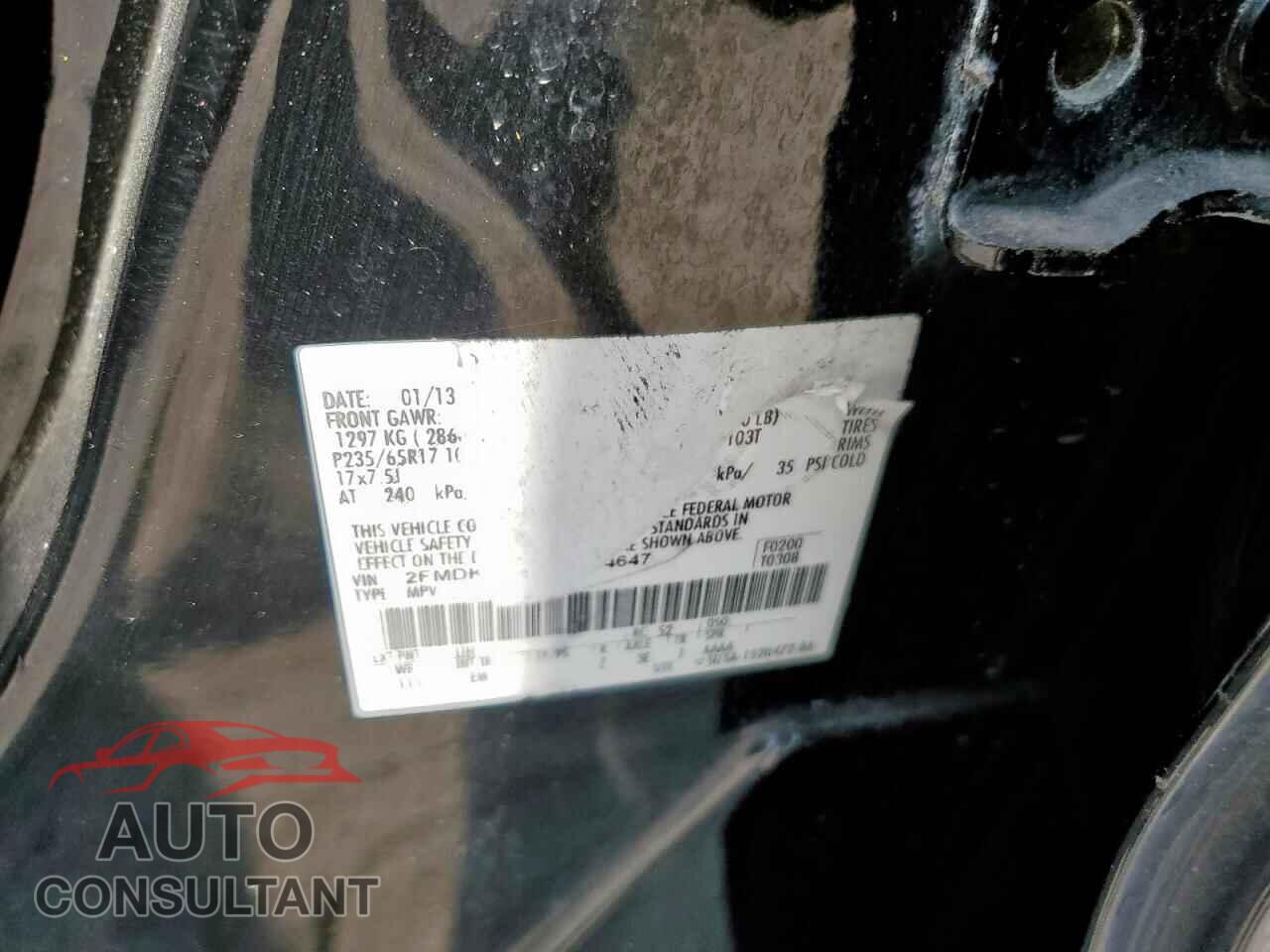 FORD EDGE 2013 - 2FMDK3GC5DBB64647